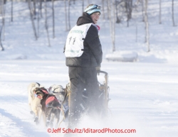 Saturday February 25, 2012   Conway Seavey smiles back at spectaors who suggested he not 