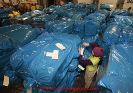Thursday February 9, 2012   Iditarod volunteers including a large contingency of members of the 