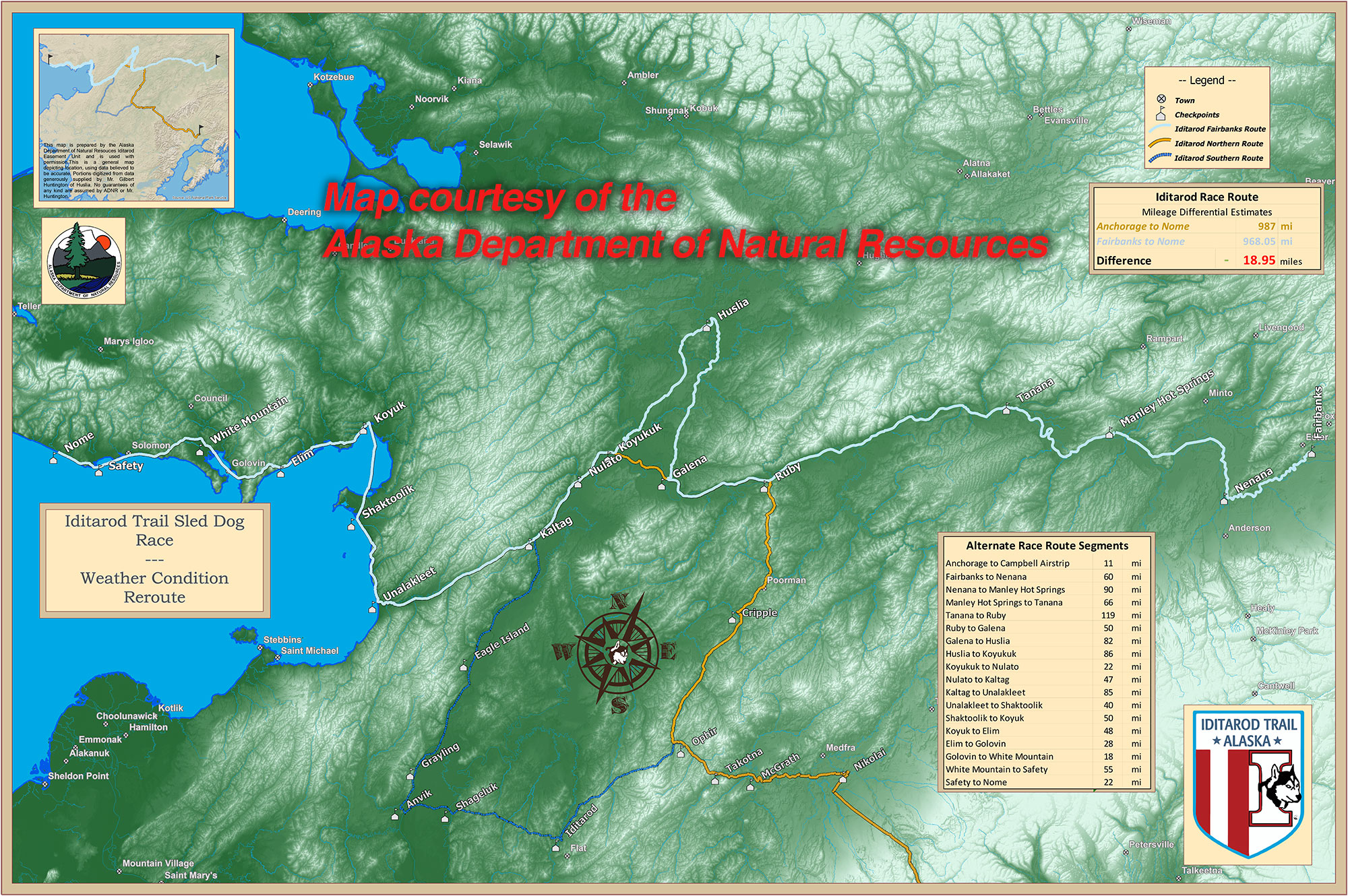 Iditarod 2021 Race Map Media Archive – Iditarod