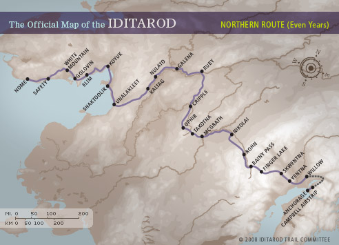 Iditarod 2022 Schedule Race Map – Iditarod